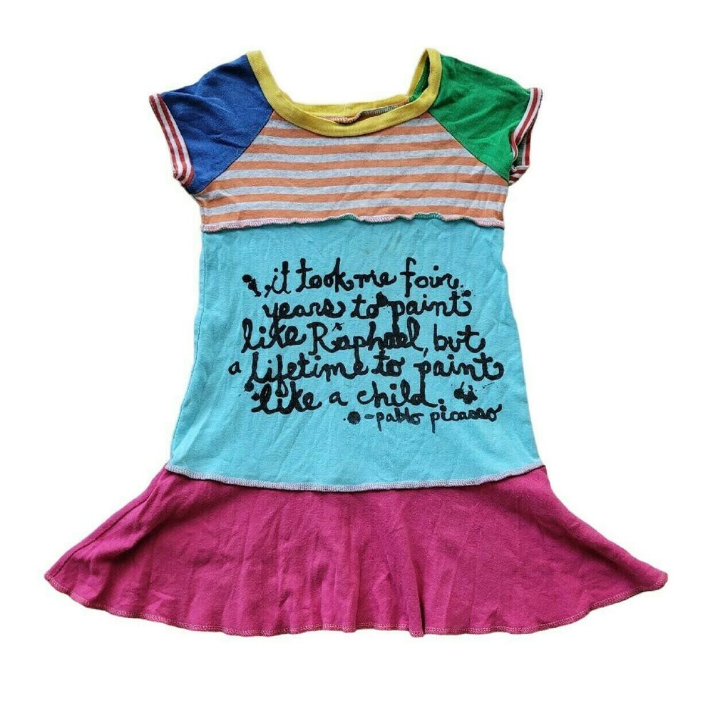Lil Blue Boo Picasso Dress | 3-4t